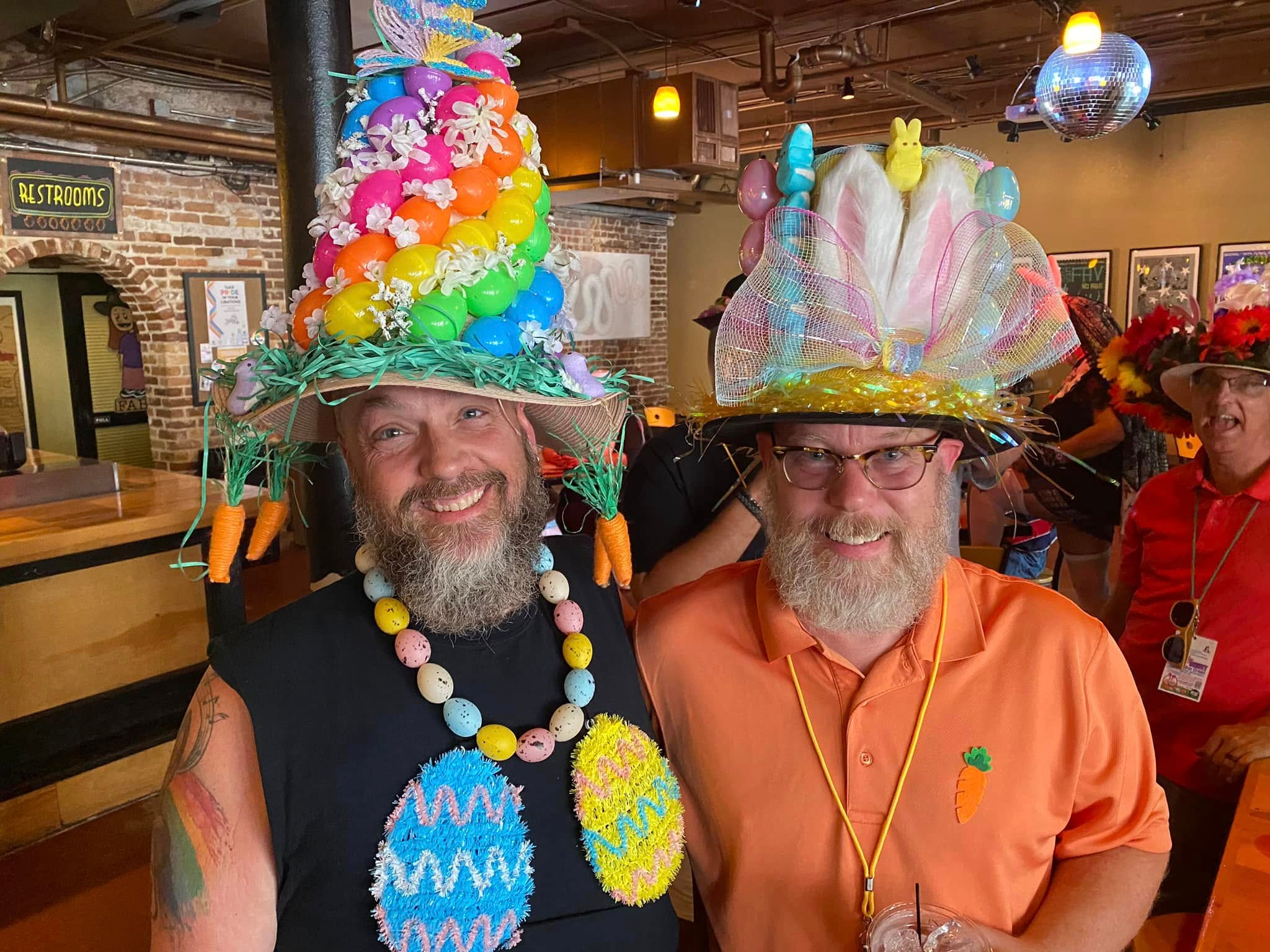 Guests wearing Easter bonnets in Ybor City