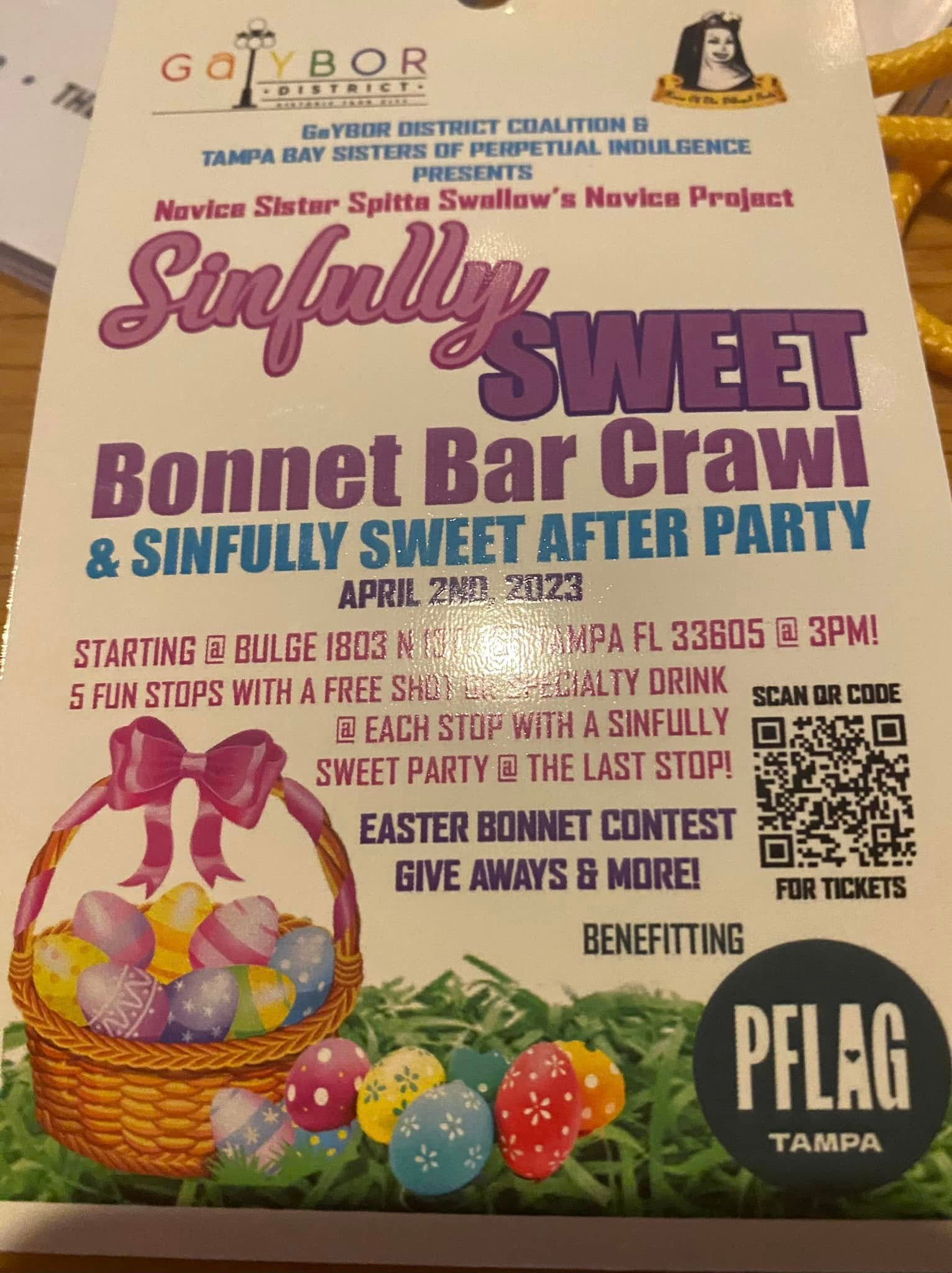 Sinfully Sweet Easter Bonnet Bar Crawl participant