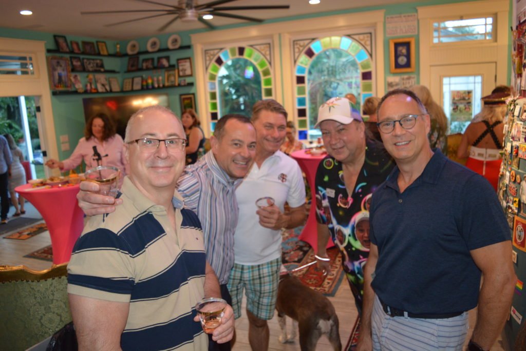 Mark and Carrie of Tampa Pride at a community fundraiser supporting PFLAG Tampa