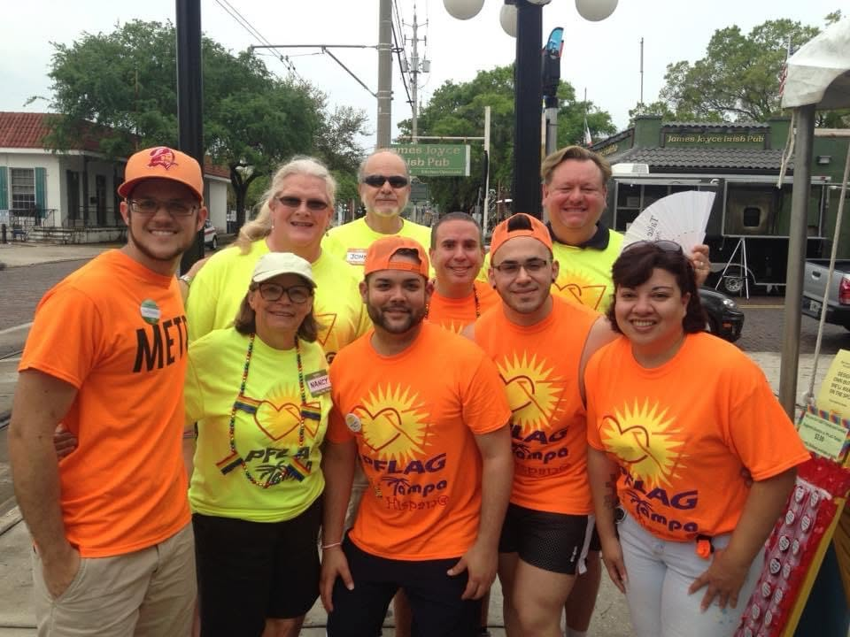 PFLAG Tampa Hispano community members together