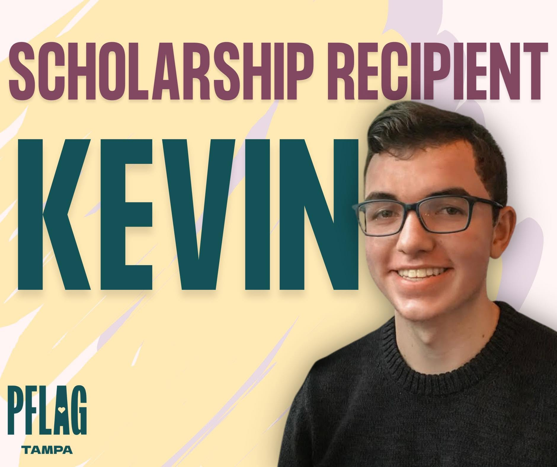 Kevin, PFLAG Tampa scholarship recipient